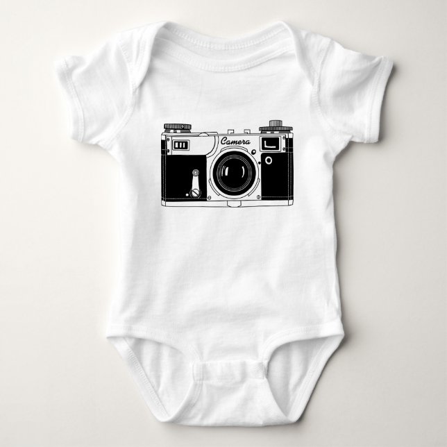Classic Camera Baby Strampler (Vorderseite)