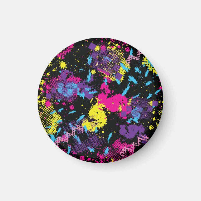 Classic Camouflage: Nahtloses Vintages Muster Magnet (Vorne)