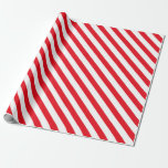 Classic Candy Cane Red Stripes Elegant Christmas Geschenkpapier<br><div class="desc">Mix up the modern gift wrap with some elegant classic red and white candy cane stripes.</div>