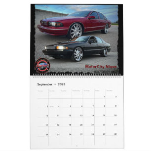 Classic Caprice & Impala Box Bubble & Donk Car Cal Kalender