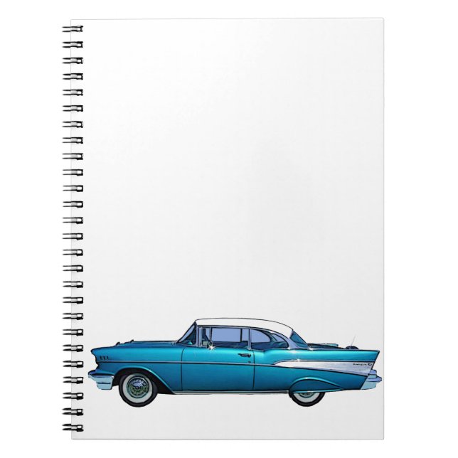 Classic Car 1957 Chevy BelAire kundenspezifisches  Notizblock (Vorderseite)