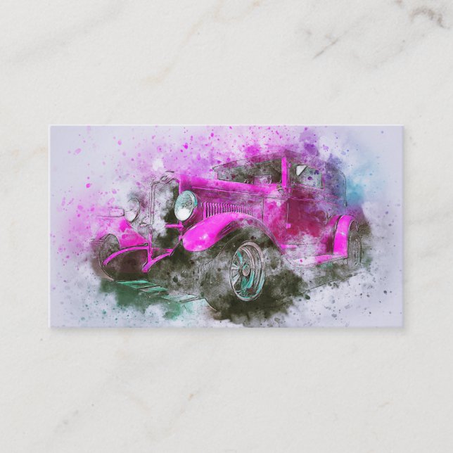Classic Car 2 Business Card Visitenkarte (Vorderseite)