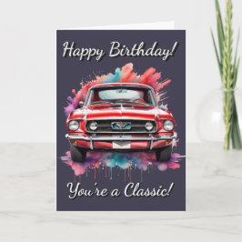 Classic Car American Car Sie sind ein klassischer Karte