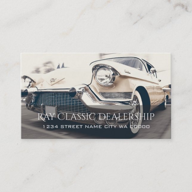 Classic Car, Auto Deal Visitenkarte (Vorderseite)