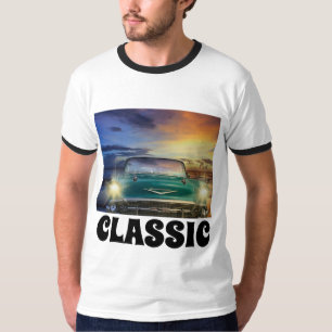 CLASSIC CAR BIRTHDAY T - SHIRT