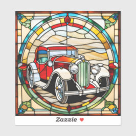 Classic Car Custom-Cut Vinyl Sticker