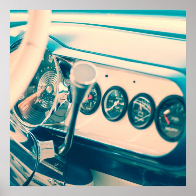 Classic Car Dash Poster (Vorne)
