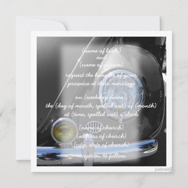 Classic Car / Einladung (Vorderseite)