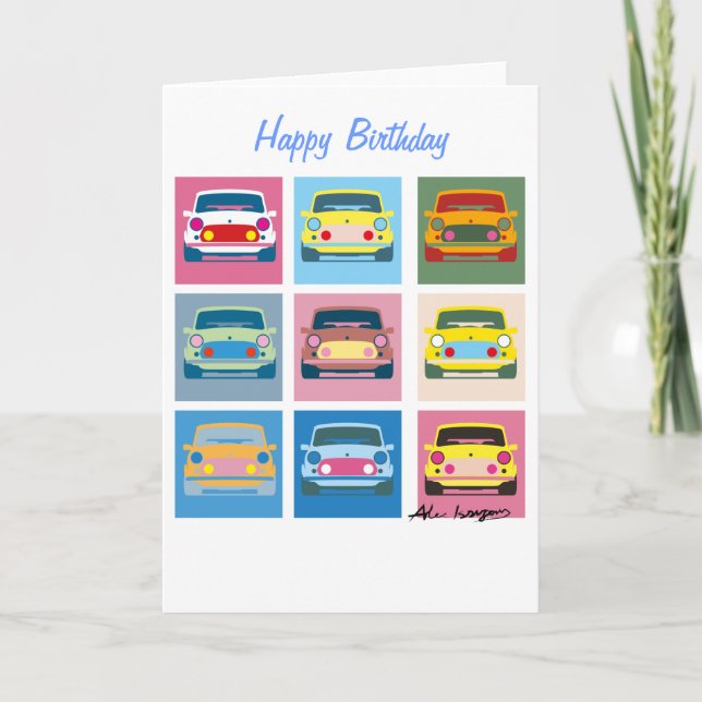 Classic Car Greetings Card Karte (Vorderseite)