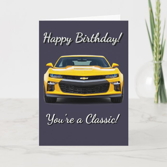 Classic Car Mum Sie sind ein klassischer Geburtsta Karte (Vorderseite)
