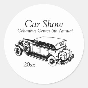 Classic Car Show Stickers Anpassen