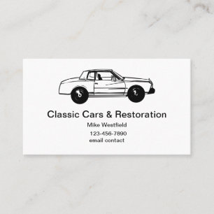 Classic Cars und Restaurierung Visitenkarte