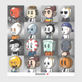 Classic Cartoon Friends Stickers Aufkleber