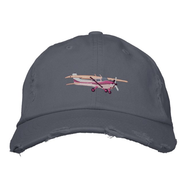 Classic Cessna Custom Sticky Bestickte Kappe (Vorderseite)
