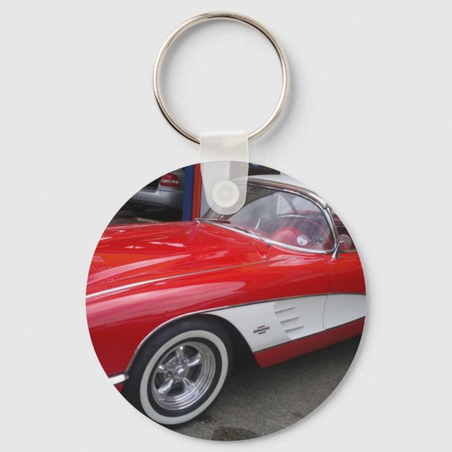 Classic Chevrolet Corvette Schlüsselanhänger (Vorderseite)