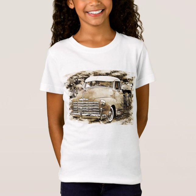 Classic Chevy Chevrolet Truck T-Shirt (Vorderseite)