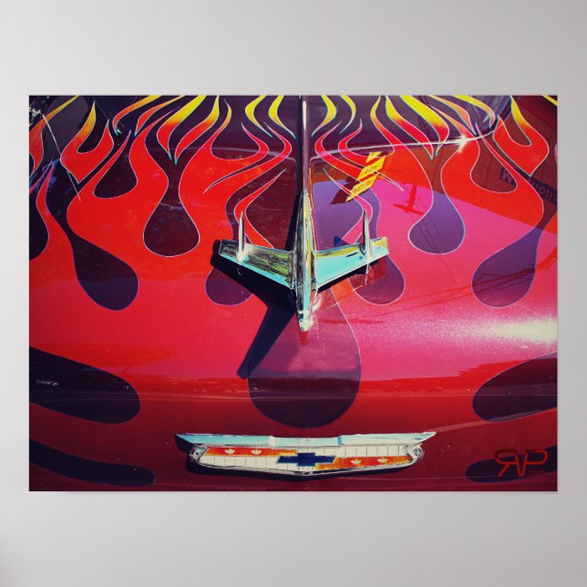 Classic Chevy Frisierte Auto Poster (Vorne)