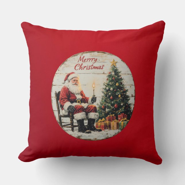Classic Christmas Buffalo Kariert Kissen (Vorderseite)