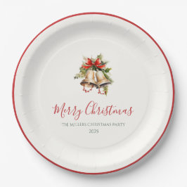 Classic Christmas Elegant Paper Plates Pappteller