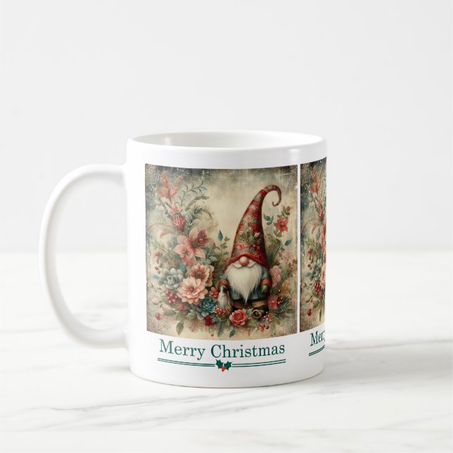Classic Christmas Gnome Tasse (Links)