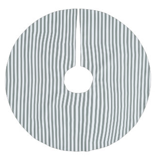 Classic Christmas Green Stripe Tree Skirt Polyester Weihnachtsbaumdecke