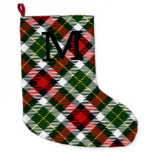 Classic Christmas Kariert Monogram Erstfestlich