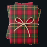 Classic Christmas Red Green Kariert Tartan Festiva Geschenkpapier Set<br><div class="desc">Lassen Sie sich mit diesem Karierten Tartan Weihnachtsweihnachtsbuch in zeitlosem Stil verwöhnen. Diese Papierblätter mit einem karierten, roten und grünen Tartanmuster verleihen Ihren Geschenken ein warmes, nostalgisches Ambiente. Dieses Design ist perfekt geeignet, um eine festliche Touch unter dem Baum zu schaffen, und zeichnet sich durch den klassischen Charme des Urlaubs...</div>