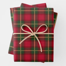 Classic Christmas Red Green Kariert Tartan Festiva