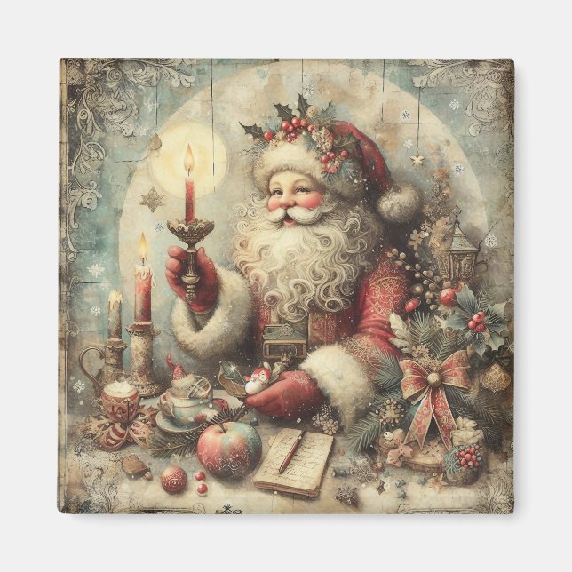 Classic Christmas Santa Magnet (Vorne)
