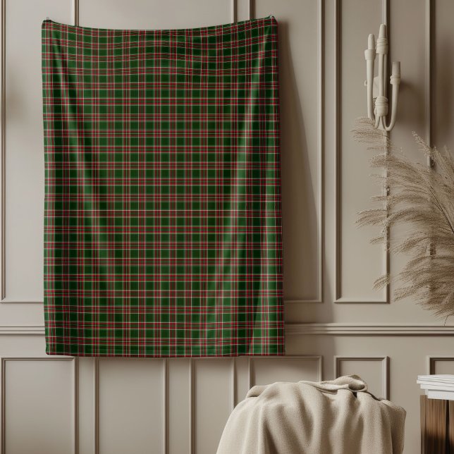 Classic Christmas Tartan Kariert Blanket Red & Gre Fleecedecke (Classic Christmas Tartan Plaid Blanket Red & Green)