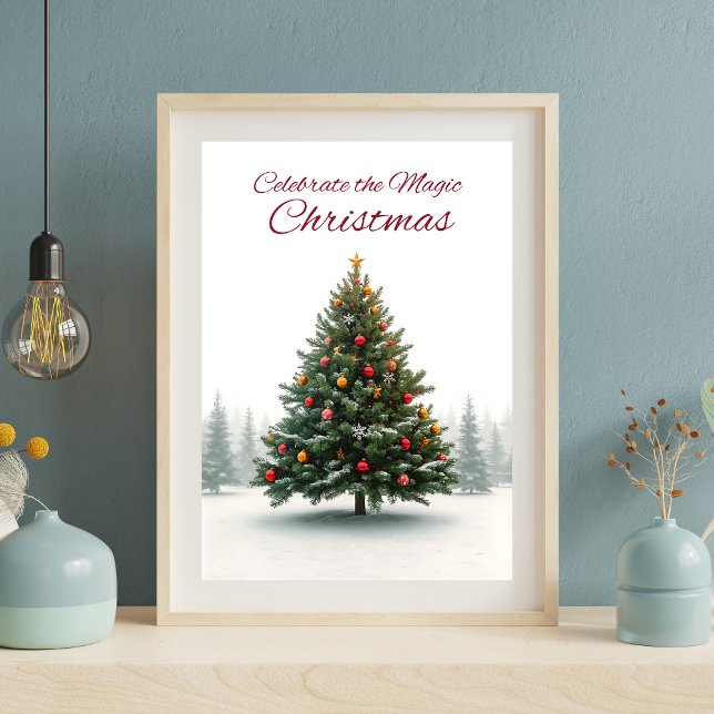 Classic Christmas Tree Holiday Poster (Von Creator hochgeladen)