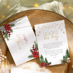 Classic Christmas White Baby Shower Book Request Begleitkarte<br><div class="desc">Dieses klassische weiße Weihnachtsduschbuch ist perfekt geeignet für eine süße festliche Babydusche! Tauchen Sie ein in den Zauber der Saison mit unseren fröhlichen und einfachen Designs, die klassischen Charme mit einem whimsical Märchen verbinden. Die Sammlung ist mit bezaubernden Waldtieren und fröhlichen und hellen Aquarellakzenten geschmückt und strahlt gemütliche Weihnachten aus....</div>