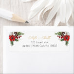 Classic Christmas White Baby Shower Rücksendeadres<br><div class="desc">Dieses klassische weiße Weihnachtsgebäck-Rücksendelabel ist perfekt für eine süße festliche Babydusche! Tauchen Sie ein in den Zauber der Saison mit unseren fröhlichen und einfachen Designs, die klassischen Charme mit einem whimsical Märchen verbinden. Die Sammlung ist mit bezaubernden Waldtieren und fröhlichen und hellen Aquarellakzenten geschmückt und strahlt gemütliche Weihnachten aus. Ob...</div>