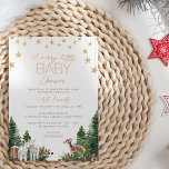 Classic Christmas White Merry Little Baby Dusche Einladung<br><div class="desc">Diese klassische Weihnachtswein, eine kleine Babydusche, ist perfekt für eine süße festliche Babydusche! Tauchen Sie ein in den Zauber der Saison mit unseren fröhlichen und einfachen Designs, die klassischen Charme mit einem whimsical Märchen verbinden. Die Sammlung ist mit bezaubernden Waldtieren und fröhlichen und hellen Aquarellakzenten geschmückt und strahlt gemütliche Weihnachten...</div>