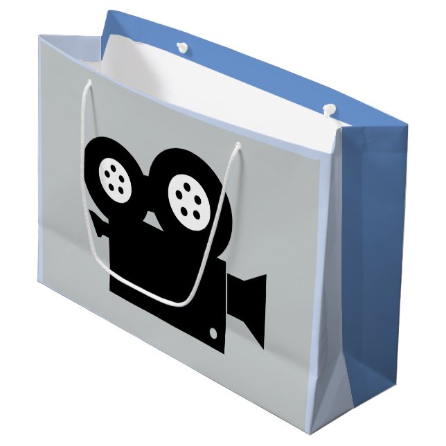 CLASSIC CINE CAMERA DESIGN GROßE GESCHENKTÜTE (Vorderseite Schrägansicht)