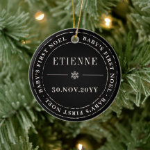 Classic Circle Siegel Baby First Weihnachten Foto