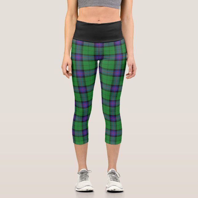 Classic Clan Armstrong Tartan Kariert Capri Leggings (Vorderseite)