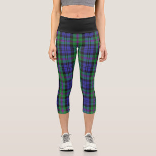 Classic Clan Baird Tartan Kariert Capri Leggings