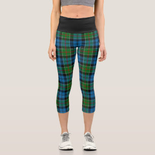 Classic Clan Colquhoun Tartan Kariert Capri Leggings