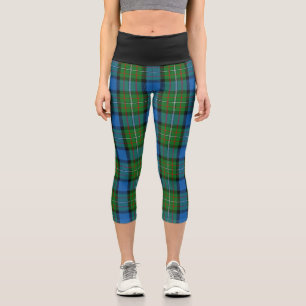 Classic Clan Fergusson Ferguson Tartan Kariert Capri Leggings