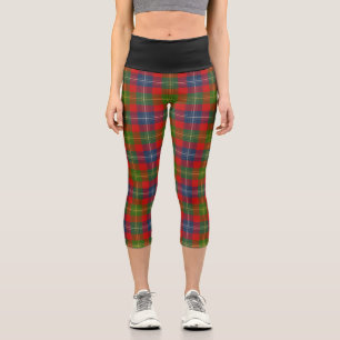 Classic Clan Forrester Tartan Kariert Capri Leggings