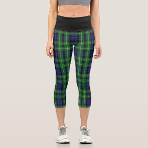 Classic Clan Graham Tartan Kariert Capri Leggings
