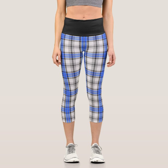 Classic Clan Hannay Tartan Kariert Capri Leggings (Vorderseite)
