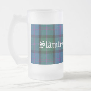 Classic Clan MacThomas Tartan Kariert Stein Mattglas Bierglas