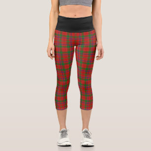 Classic Clan Munro Tartan Kariert Capri Leggings