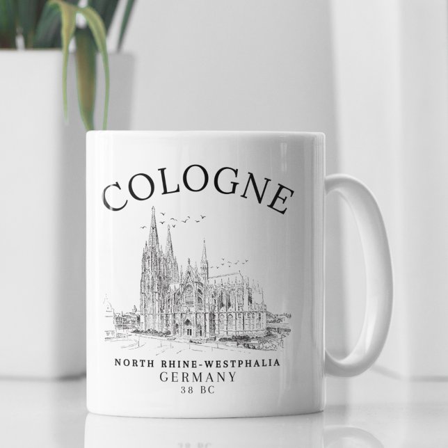 Classic Cologne Cathedral Germany Vista Kaffeetasse (Von Creator hochgeladen)