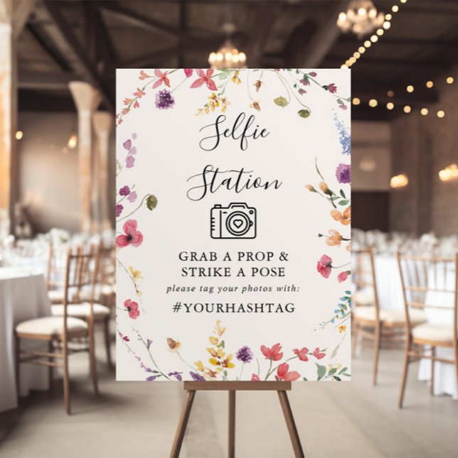 Classic Colorful Wild Floral Wedding Oh Snap Poster (Von Creator hochgeladen)