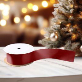 Classic Colors - Dunkelrot - Solid Satin Ribbon Satinband