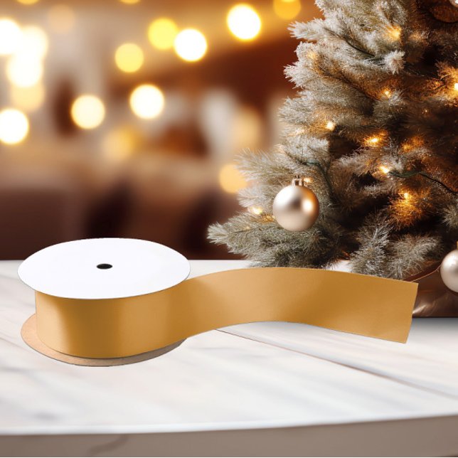 Classic Colors - Golden Orange Solid Satin Ribbon Satinband (Von Creator hochgeladen)