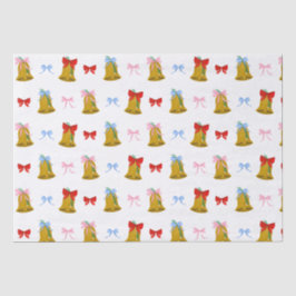 Classic Coquette Weihnachtsglocken und Bows Seidenpapier